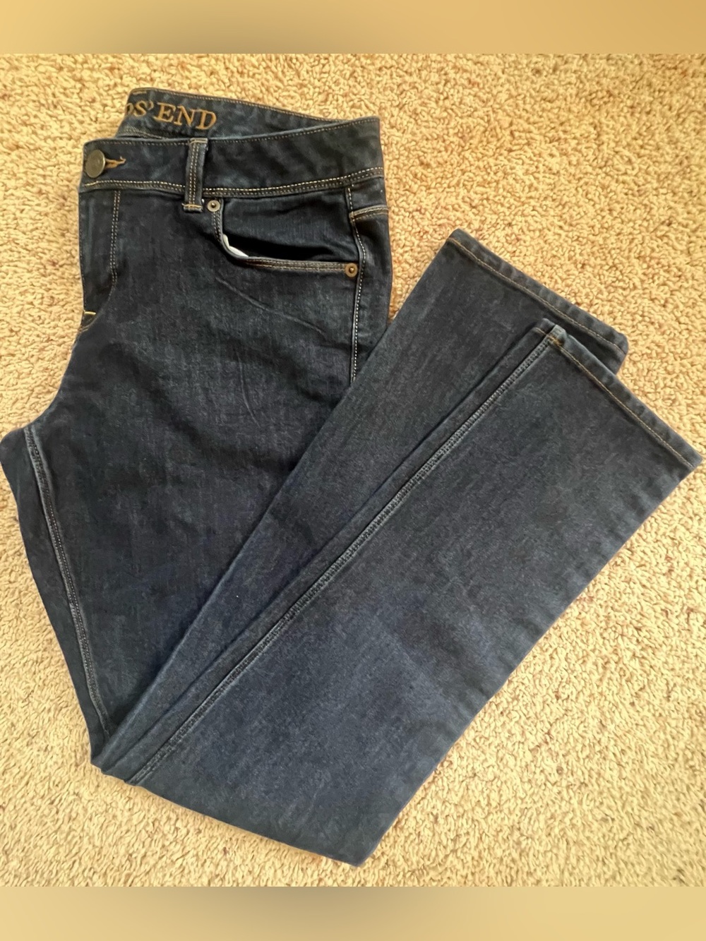 Lands' End Women's skinny Jeans - Dark Blue